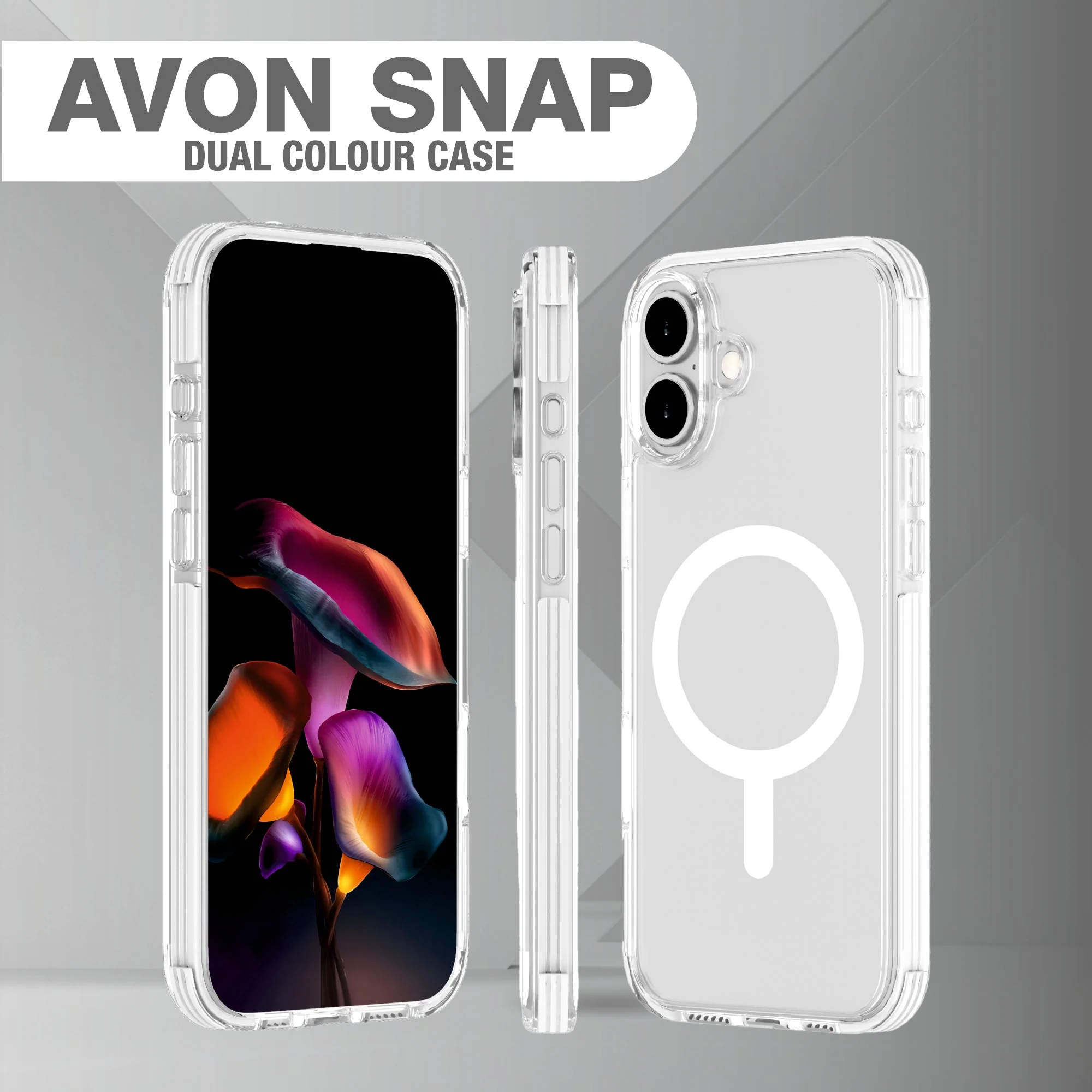 AVON SNAP Dual Colour Mag-Safe Compatible Case for iPhone 16 Series - Image 5