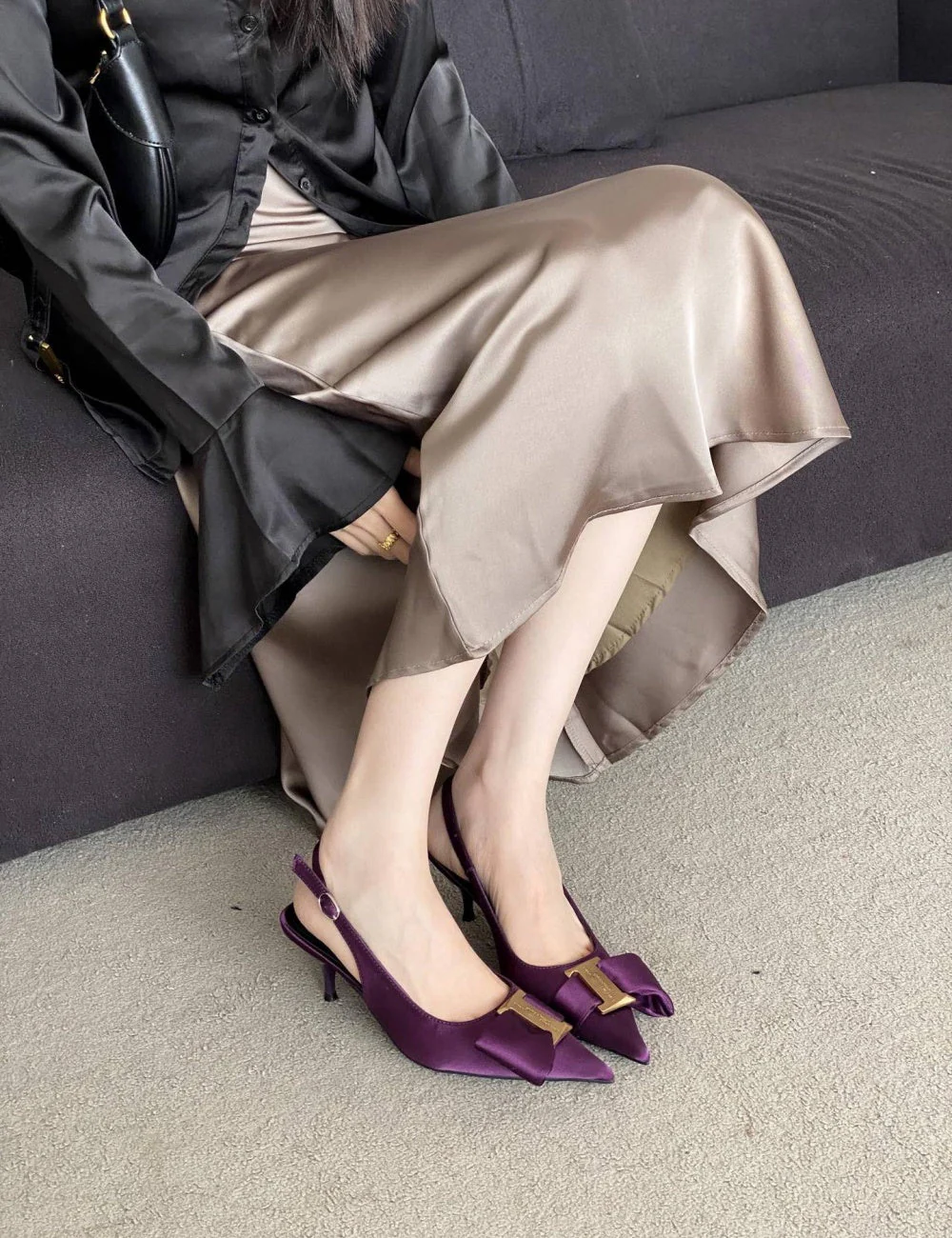 Ayla Slingback Kitten Heels