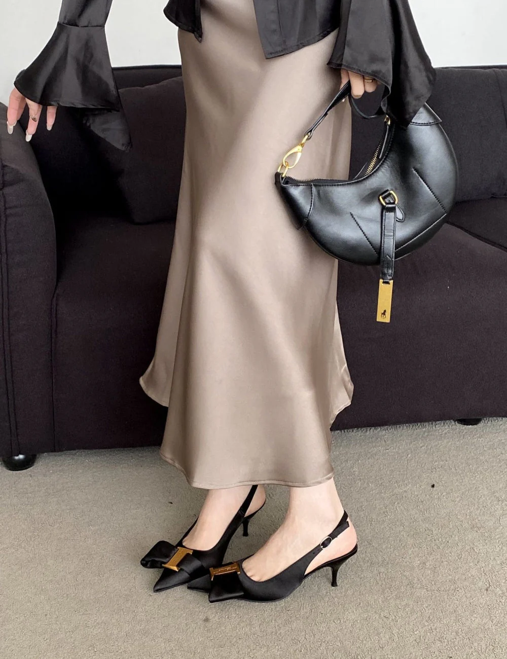 Ayla Slingback Kitten Heels - Image 4
