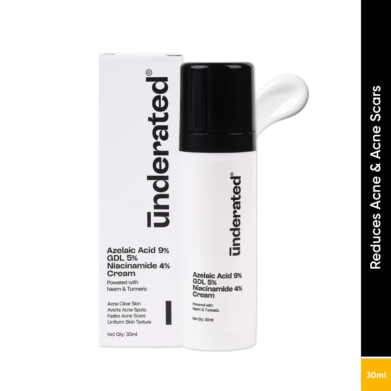 Azelaic Acid 9% GDL 5% Niacinamide 4% Cream - 30g | Averts Acne Spots and Fades Acne Scars