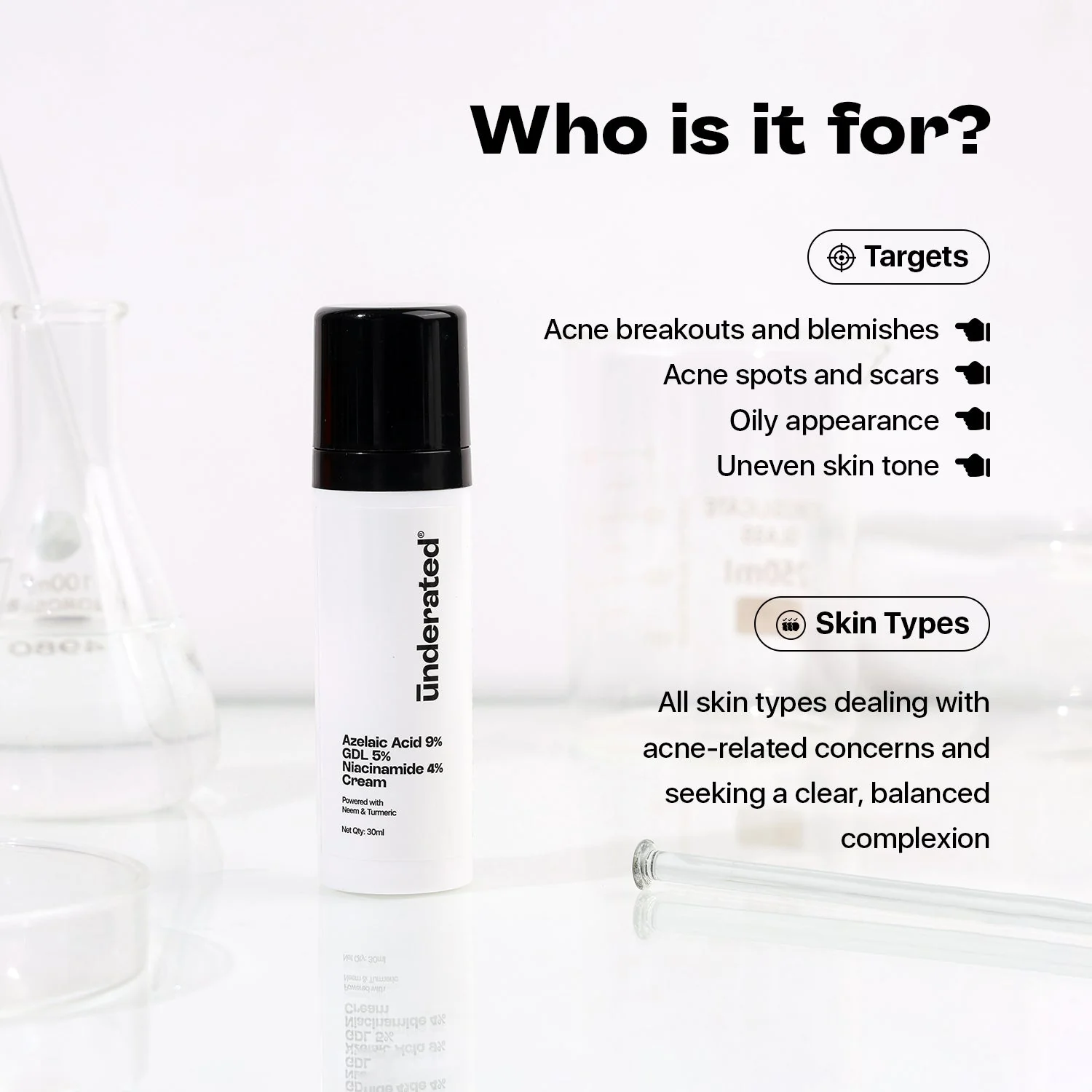 Azelaic Acid 9% GDL 5% Niacinamide 4% Cream - 30g | Averts Acne Spots and Fades Acne Scars - Image 4