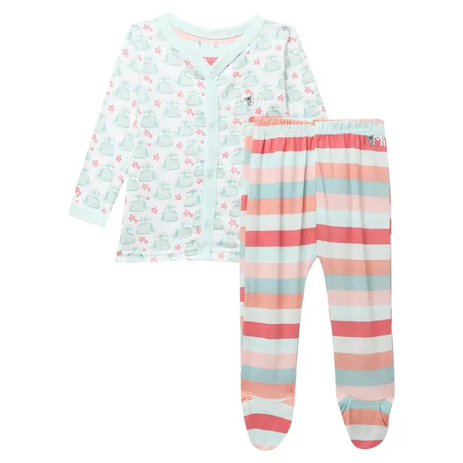 Baby Boy Whale Print Full Sleeve Bambino Set - Image 2