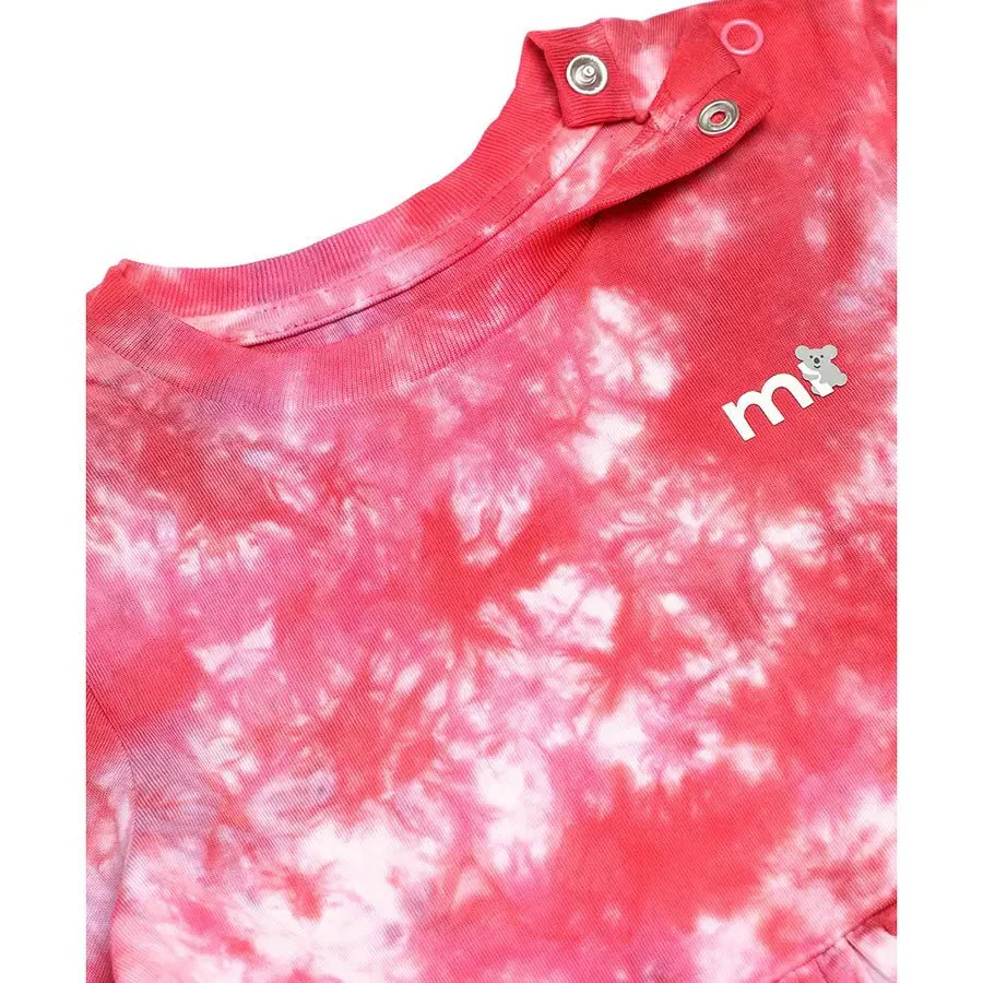 Baby Girl Medley Pink Full Sleeve Peplum Top - Image 4
