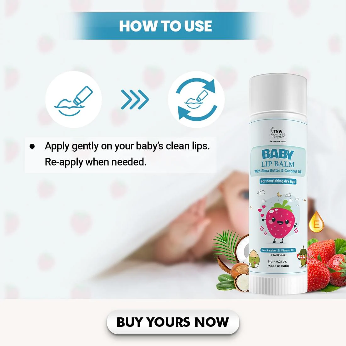 Baby Lip Balm For Dry Lips - Image 3