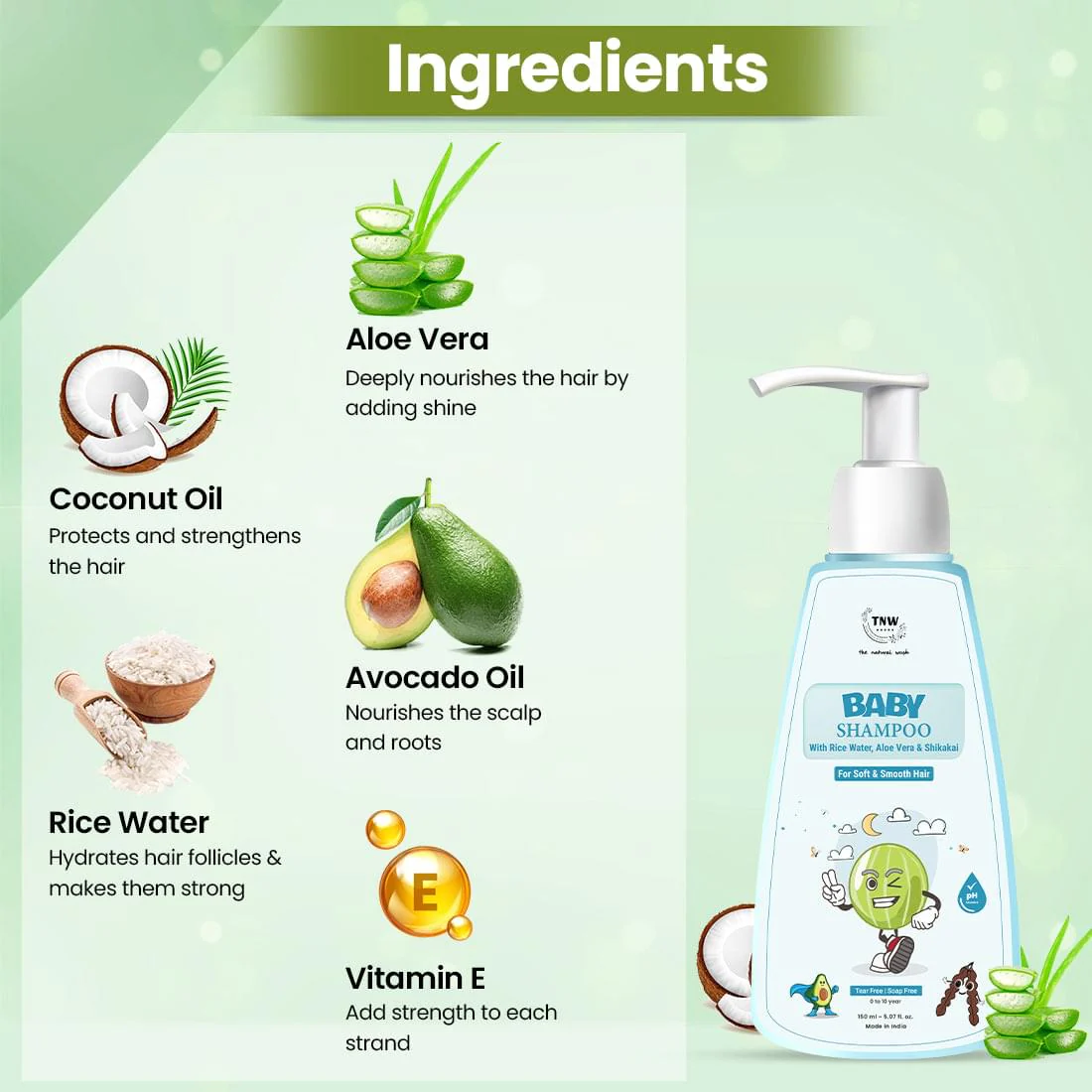 Baby Shampoo with Natural Ingredients. - Image 2