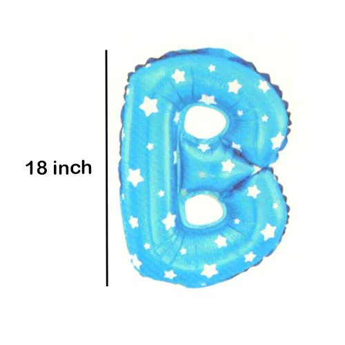 Baby Shower Letter Foil Balloon Set (Blue) (Pack of 1) - Image 3