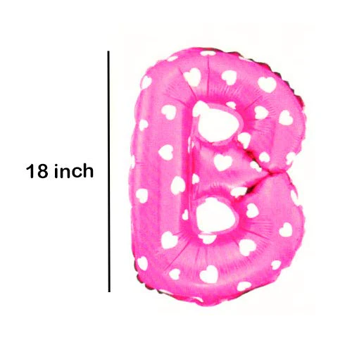 Baby Shower Letter Foil Balloon Set (Pink) (Pack of 1) - Image 4