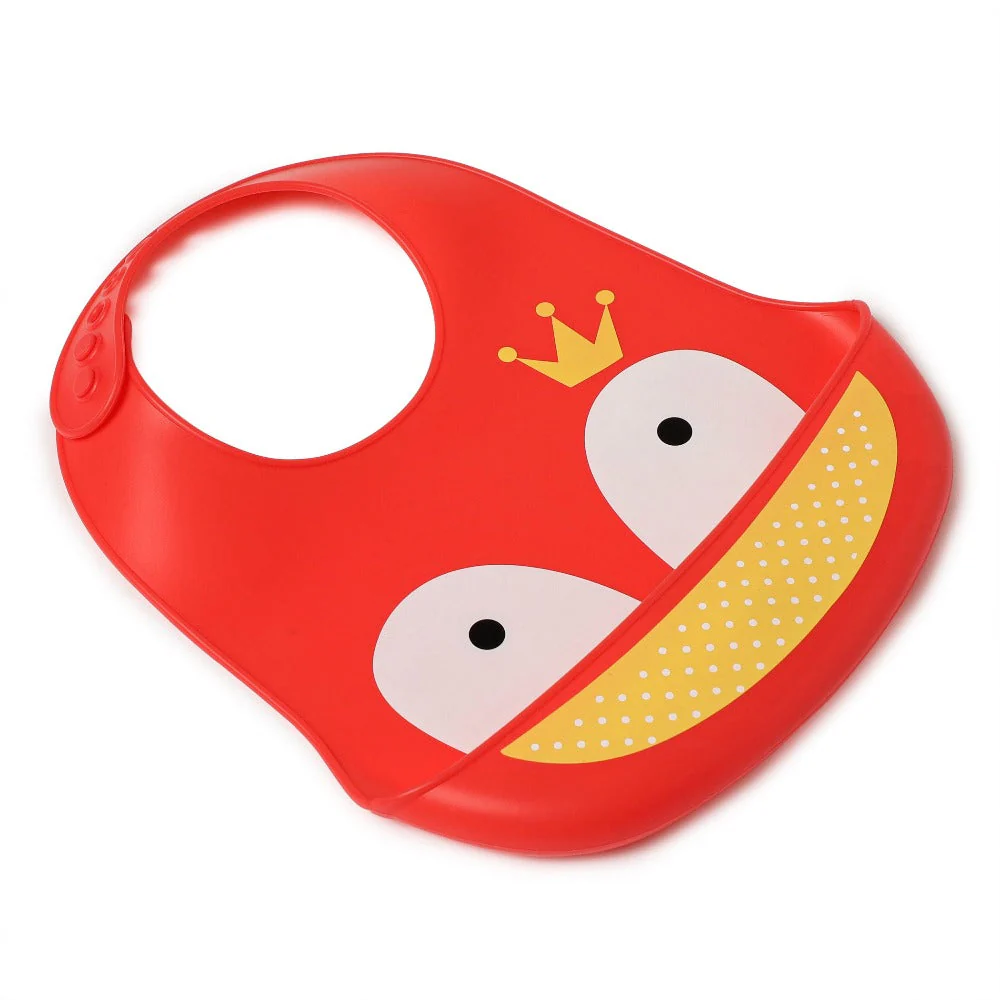 Baby Waterproof Silicone Bib With Pocket - Image 4