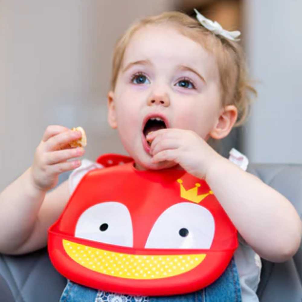 Baby Waterproof Silicone Bib With Pocket | Set Of 2 - Image 24