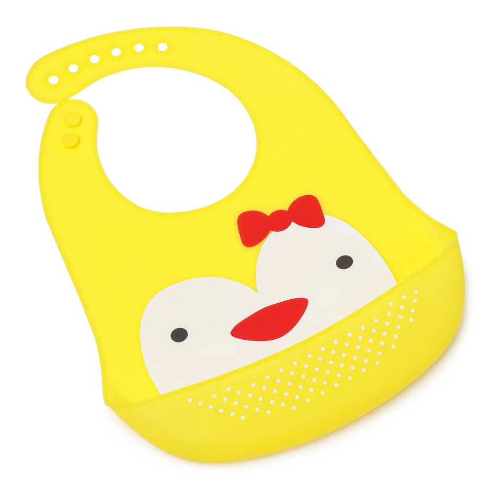 Baby Waterproof Silicone Bib With Pocket | Set Of 2 - Image 3