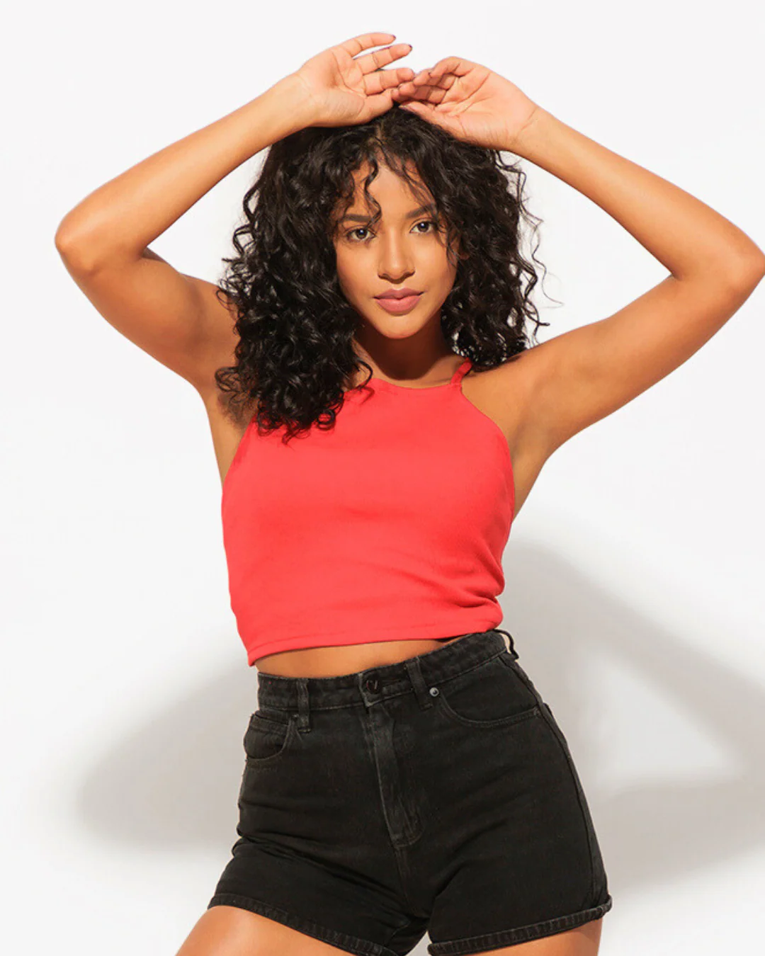 Backless Ribbed Crop Top – Soft Cotton Fit - Image 9