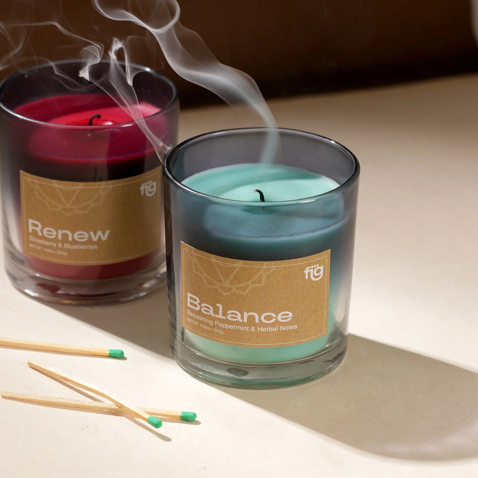 Balance Peppermint Vegan Wax Scented Candle