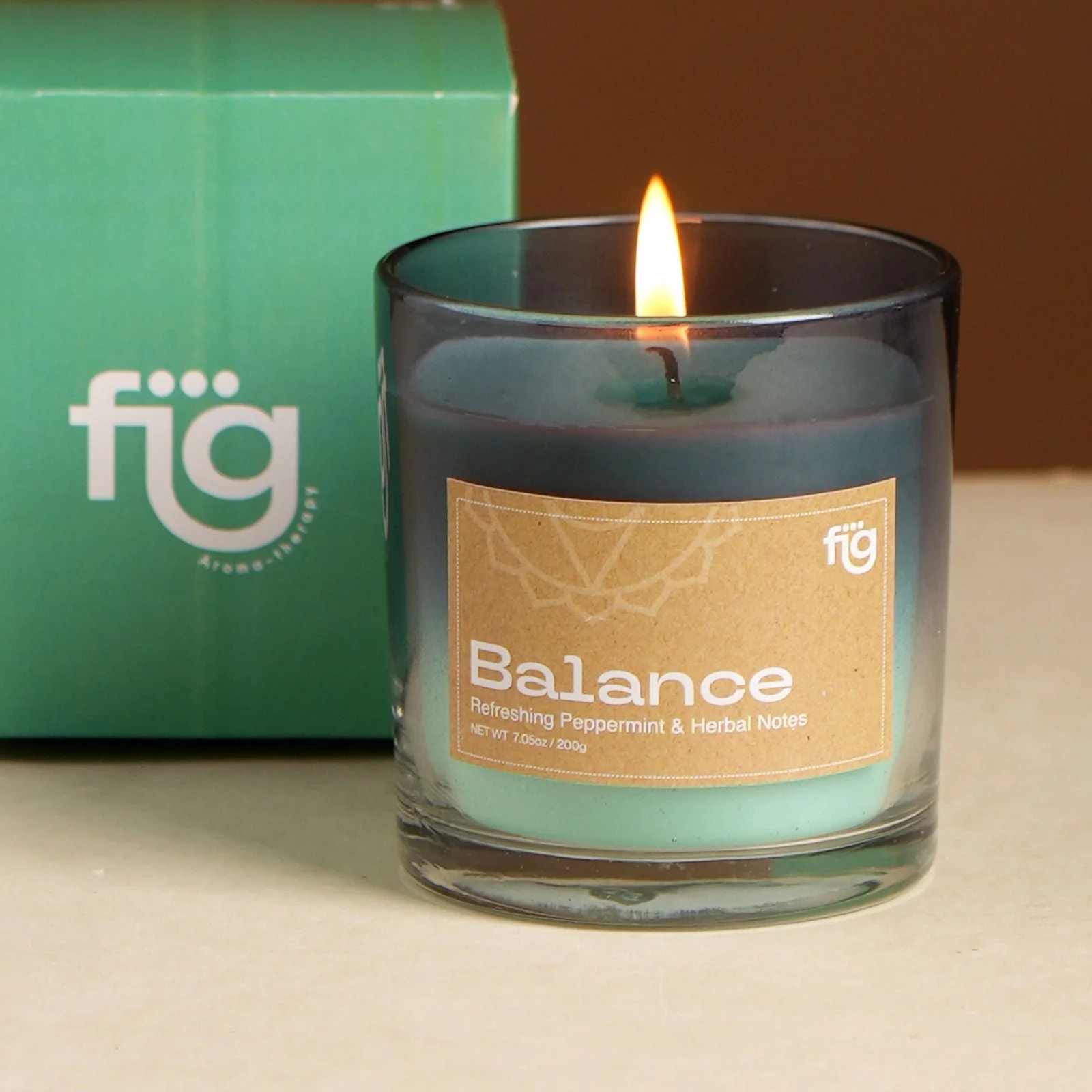 Balance Peppermint Vegan Wax Scented Candle - Image 4