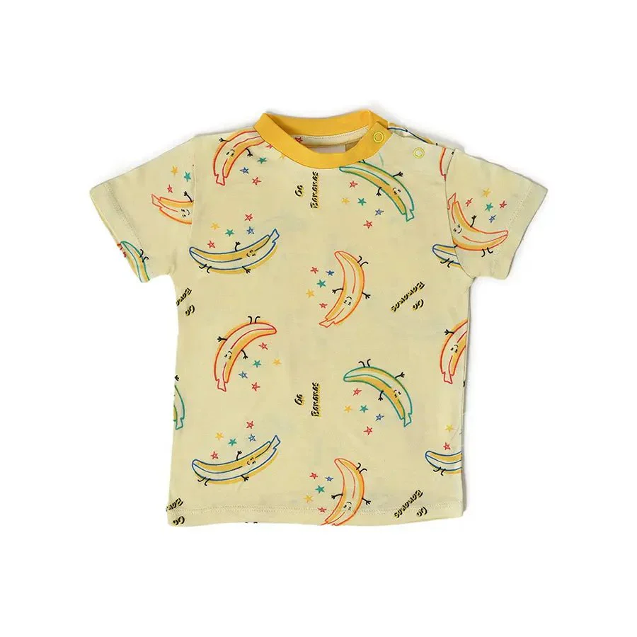 Banana Print Slumber Set (T-Shirt & Pyjama Set) - Image 2