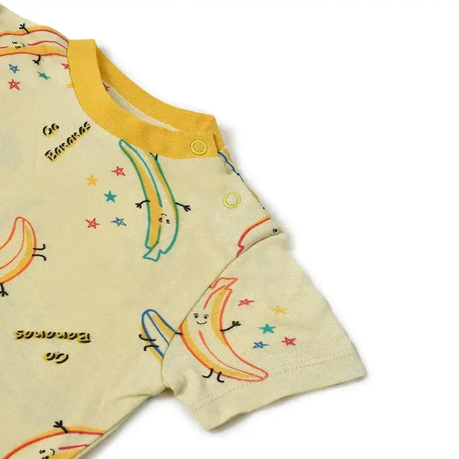 Banana Print Slumber Set (T-Shirt & Pyjama Set) - Image 7