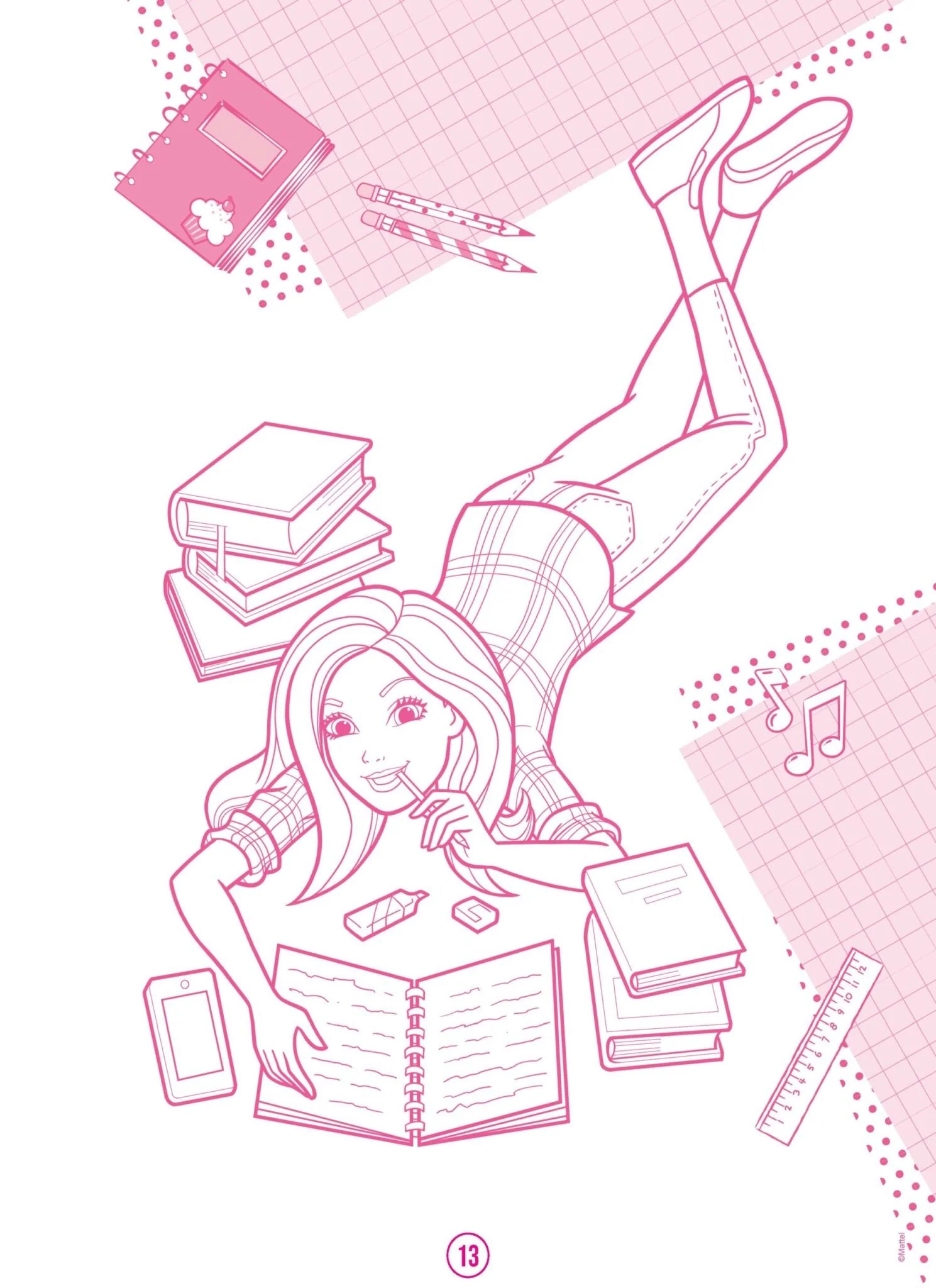 Barbie Dreamhouse Adventures - Mega Colouring Book - Image 4