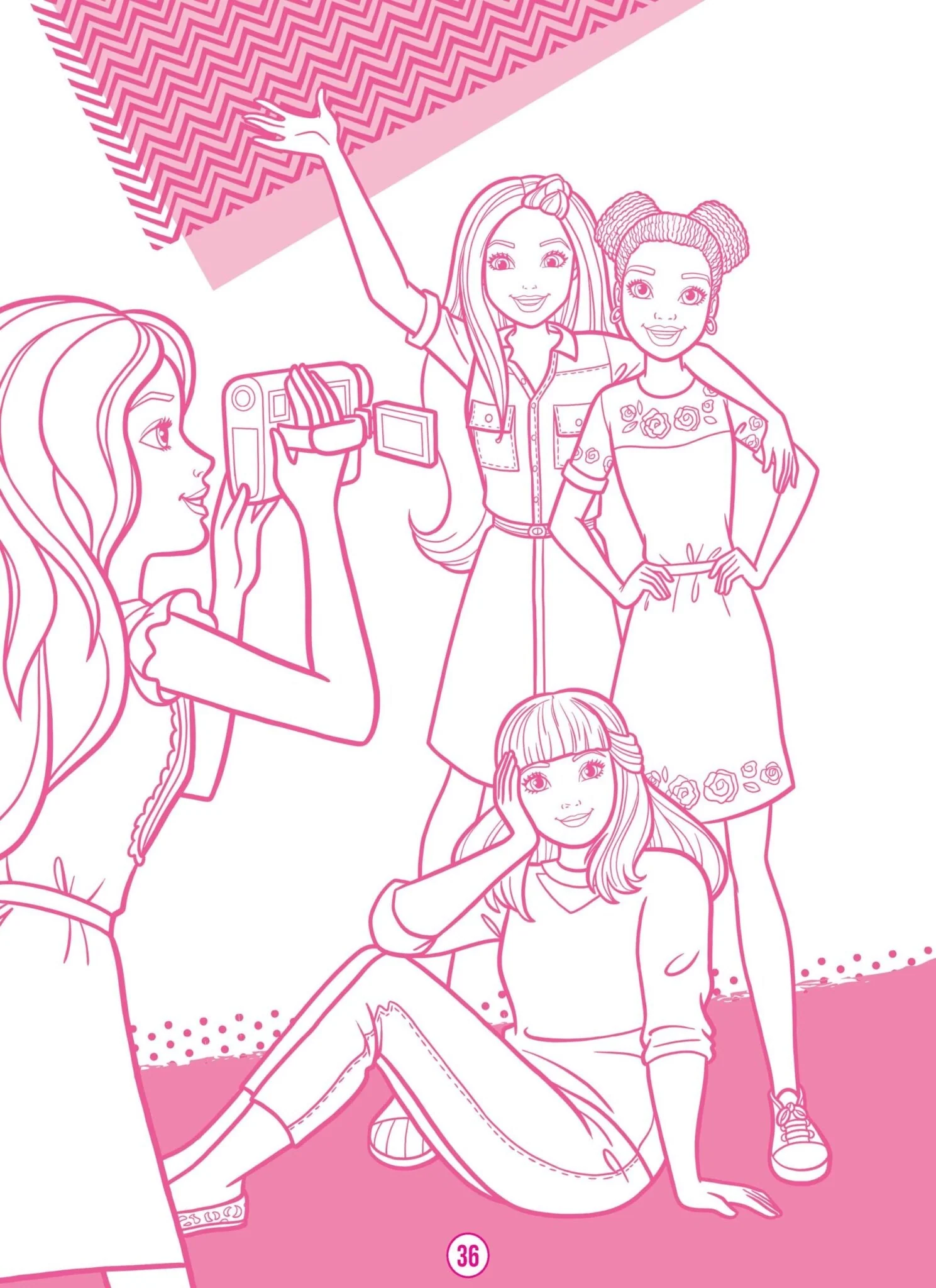 Barbie Dreamhouse Adventures - Mega Colouring Book - Image 9