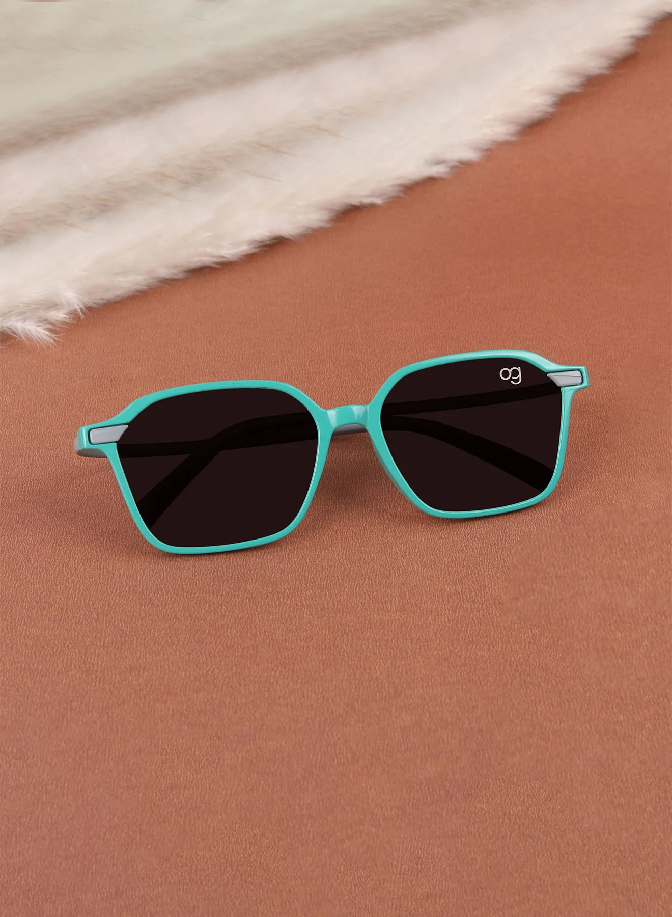 Barebeam Green Square Kids Sunglasses - Image 3