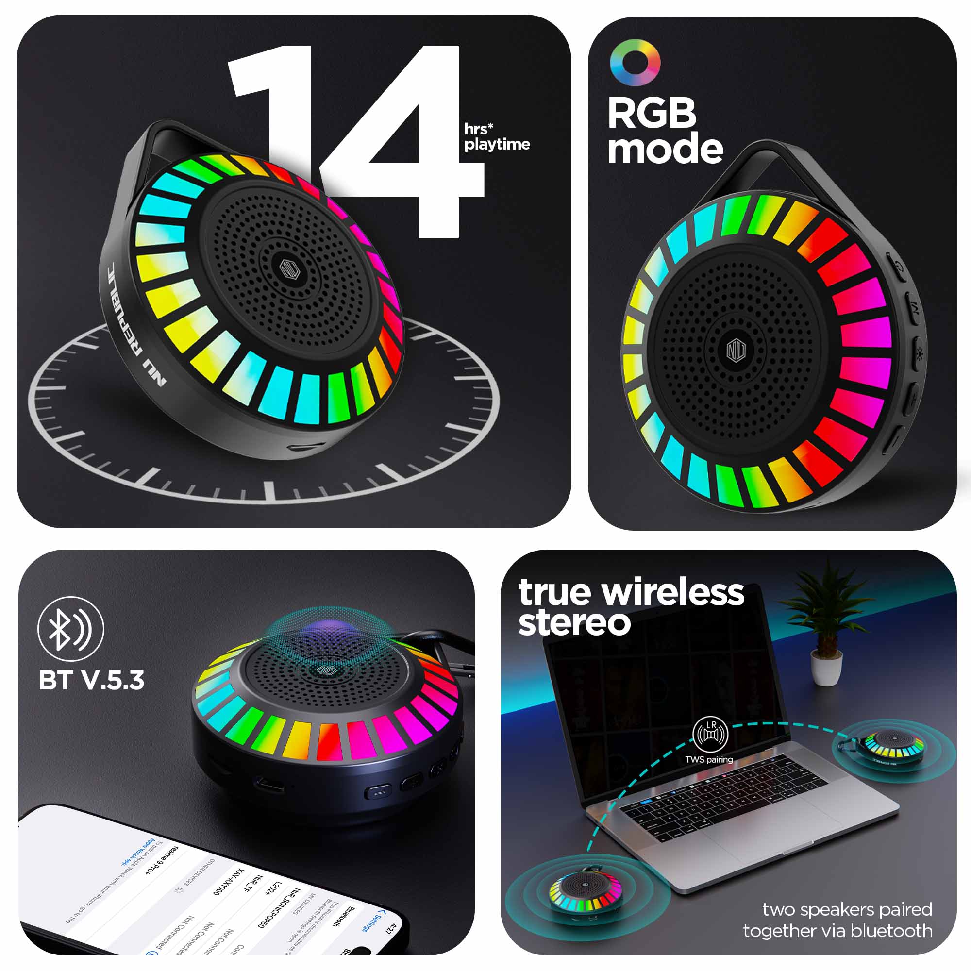 Bass and Pop Speaker & Earbuds Combo - Image 6