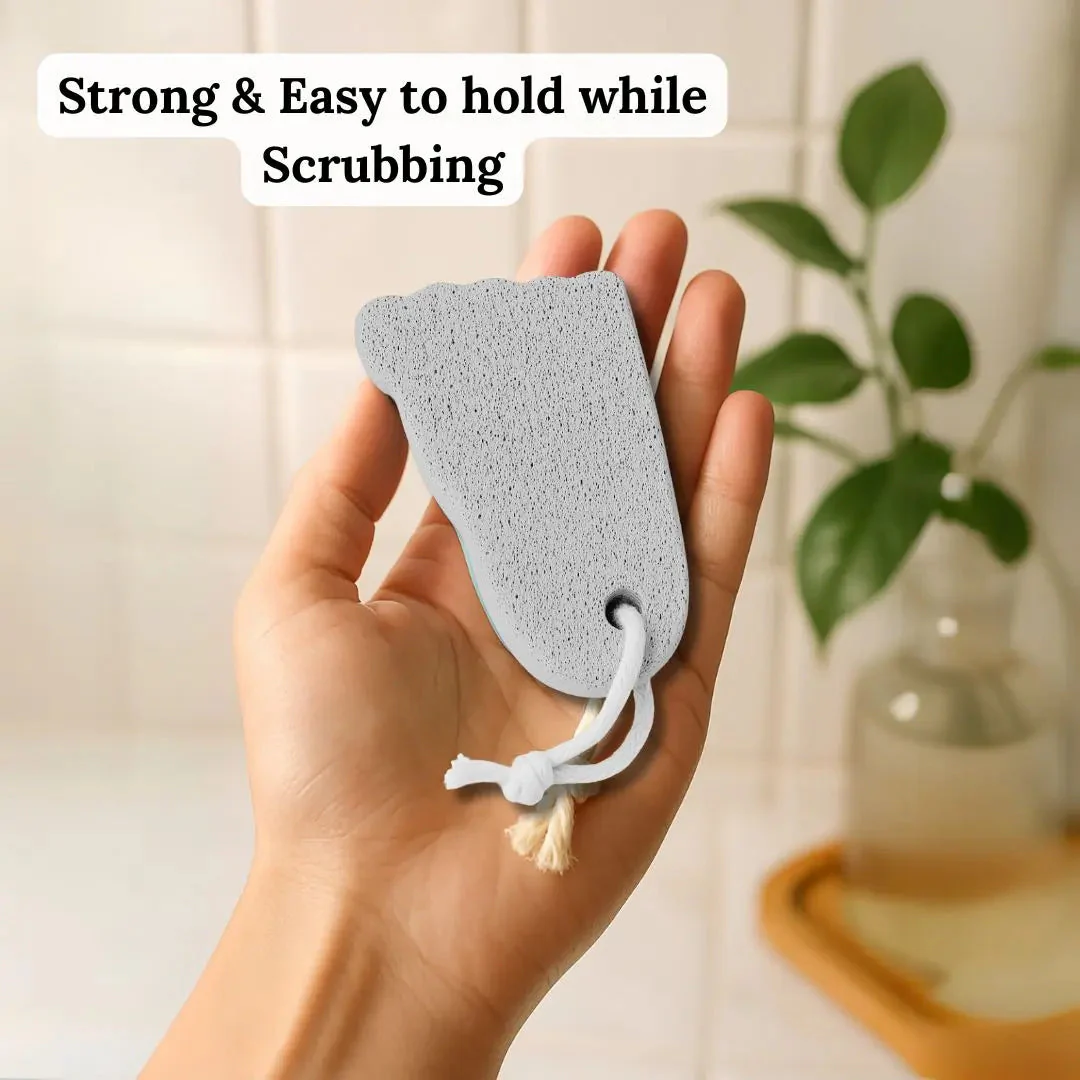 Be Organic Foot-Shaped Pumice Stone for Cracked Heels and Dead Skin Removal – Natural Foot Scrubber - Image 7