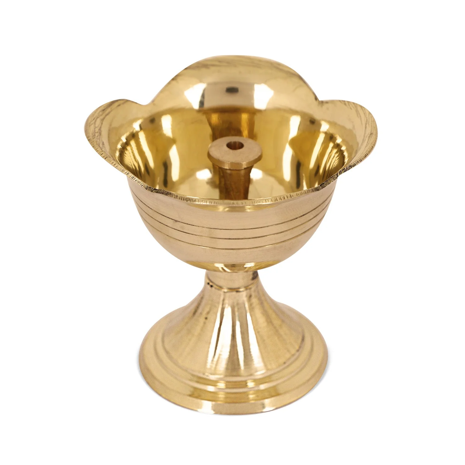 Beautiful Brass Rose Shape Diya - Image 5