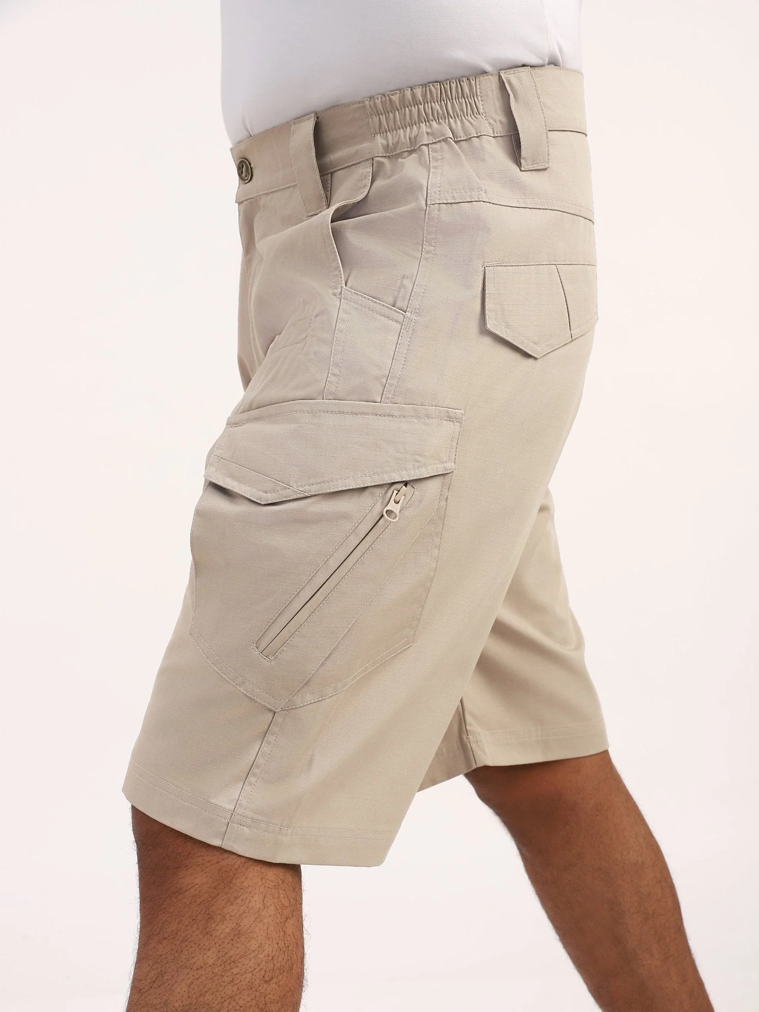 Beige Explorer Tactical Shorts - Image 3