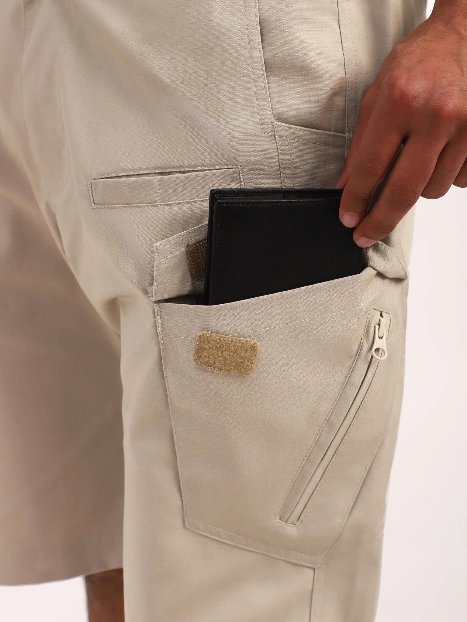 Beige Explorer Tactical Shorts - Image 9
