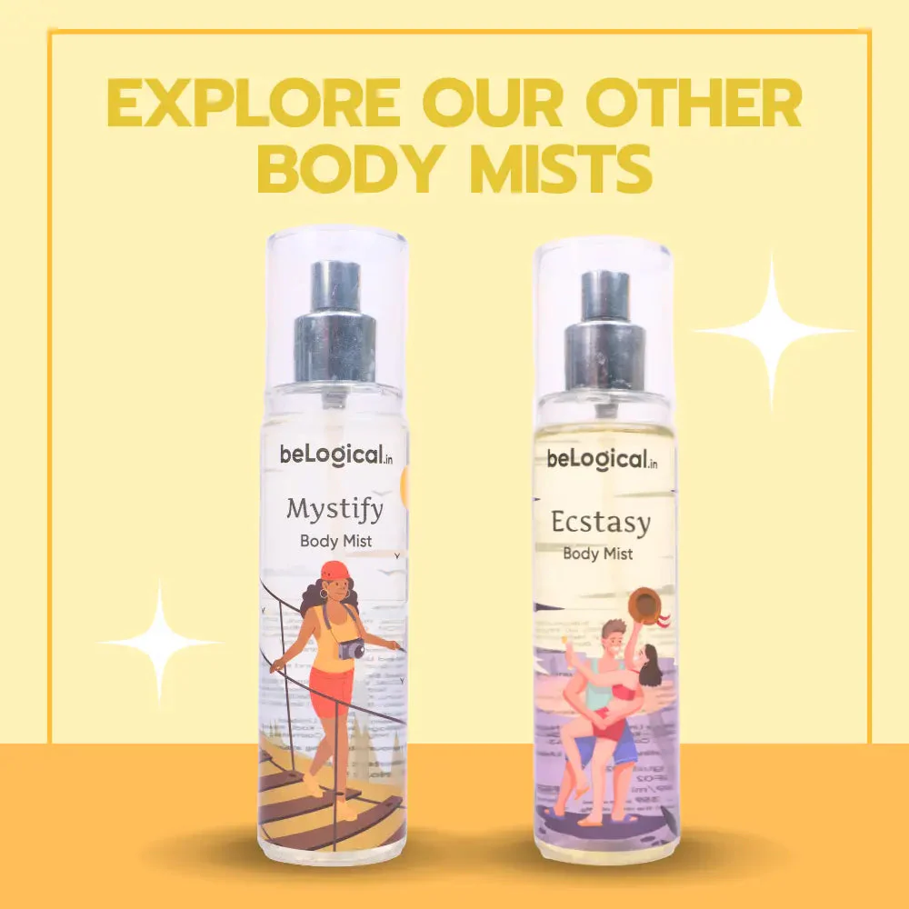 beLogical's Ecstacy Body Mist | Sensual Fragrance | Long-lasting Fragrance | Daily use body mist | 100ml - Image 10