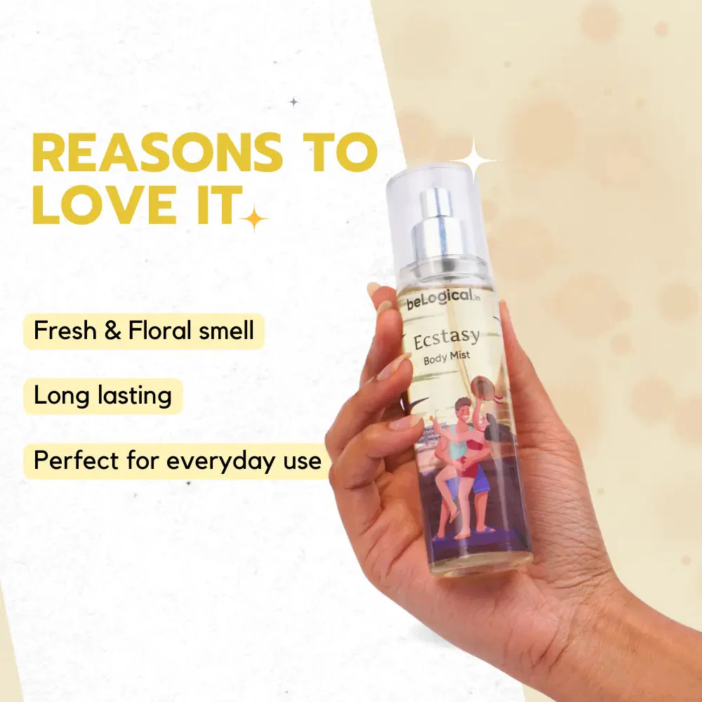 beLogical's Ecstacy Body Mist | Sensual Fragrance | Long-lasting Fragrance | Daily use body mist | 100ml - Image 6