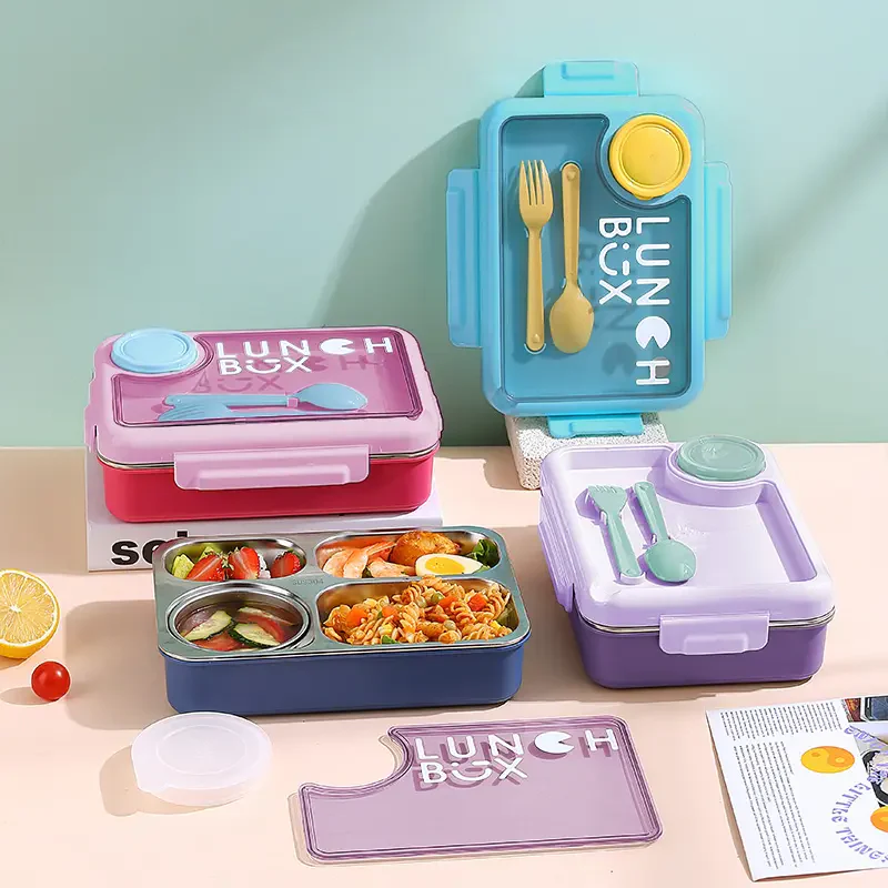 Bento Lunch Box with 3 Compartments - Image 3
