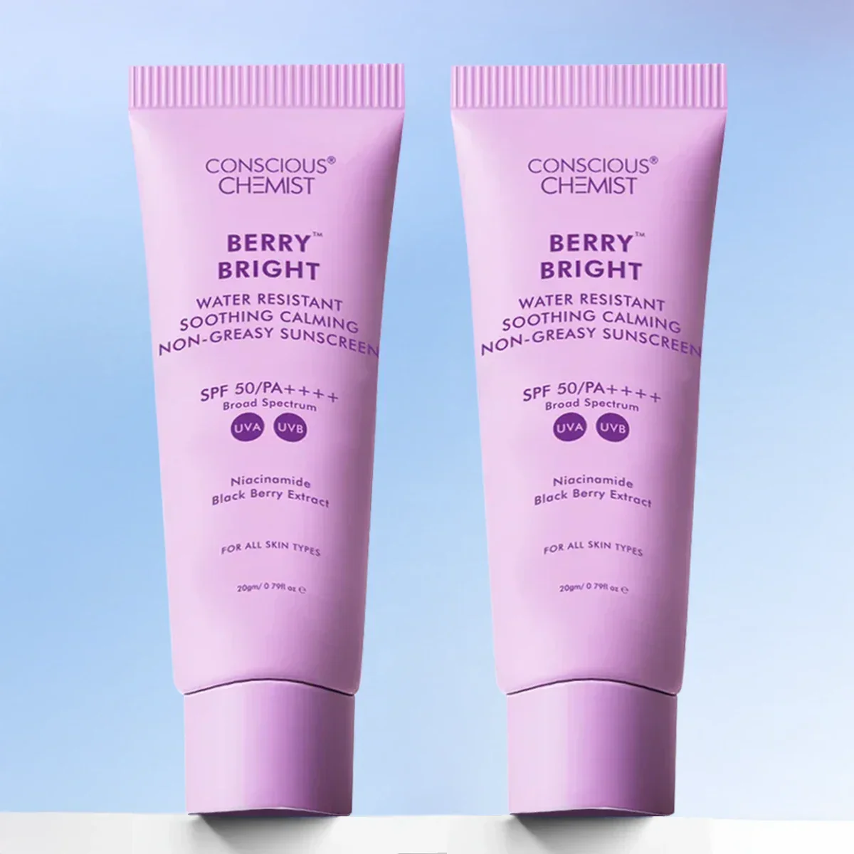 Berry Bright Sunscreen Mini | Pack of Two | 2x20 Gms