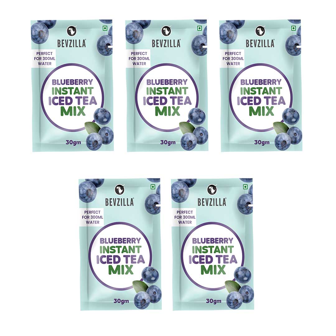 Bevzilla Instant Iced Tea Blueberry 30gm X5