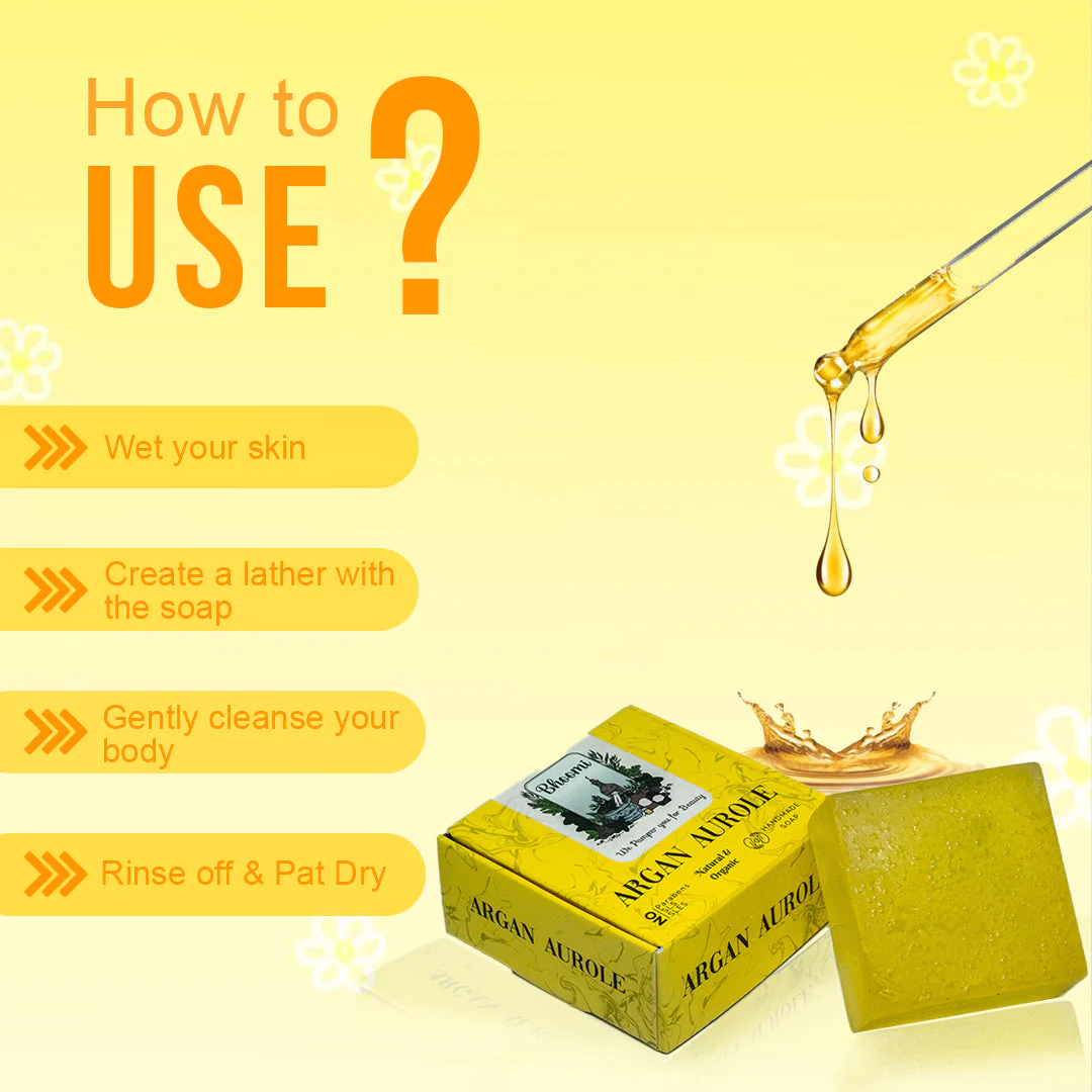 Bhoomi Herbal India Argan Aurole Soap, Handmade Soap, Natural and Organic - Image 5
