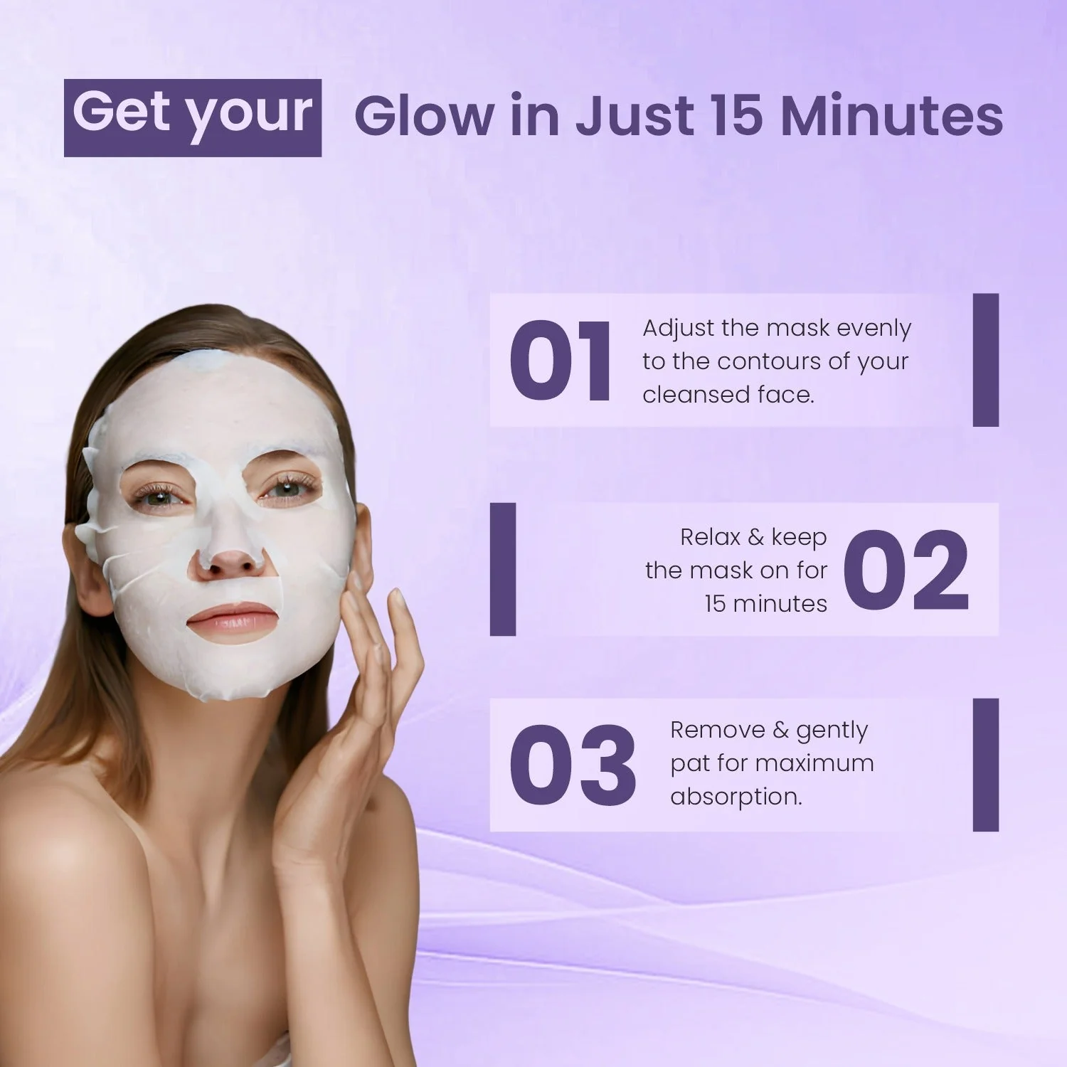Bhoomi Herbal India Collagen and Peptide Sheet Mask (20 ml)- Pack of 5 - Image 10