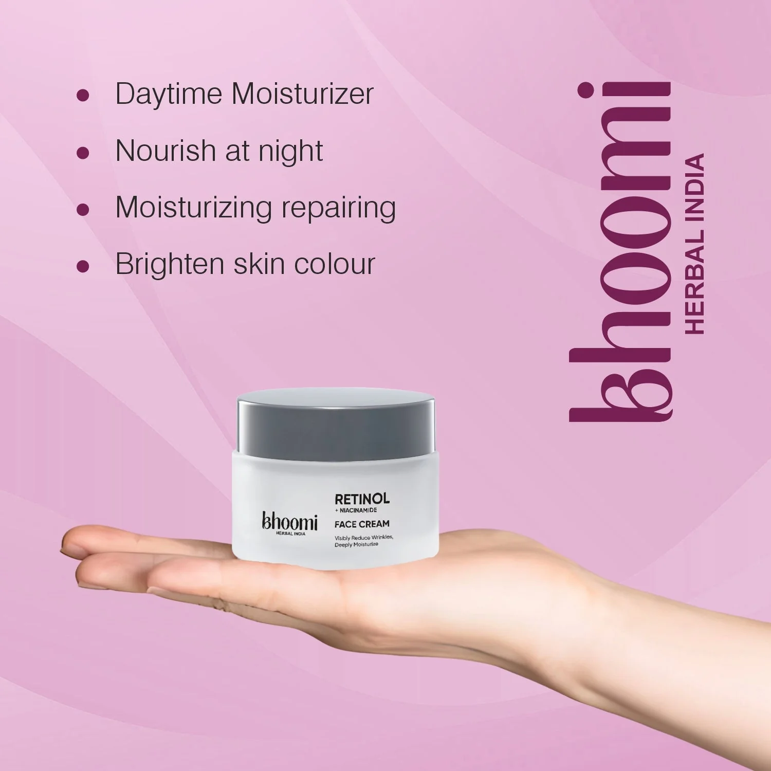 Bhoomi Herbal India Retinol + Niacinamide Face Cream (50gm)- Pack of 2 - Image 11
