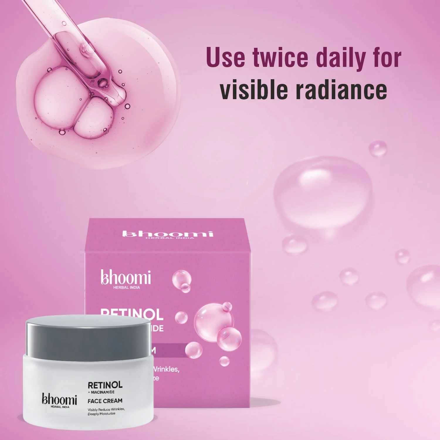 Bhoomi Herbal India Retinol + Niacinamide Face Cream (50gm)- Pack of 2 - Image 6
