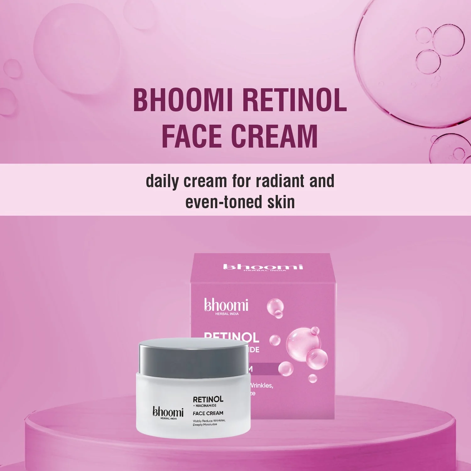 Bhoomi Herbal India Retinol + Niacinamide Face Cream (50gm)- Pack of 2 - Image 9