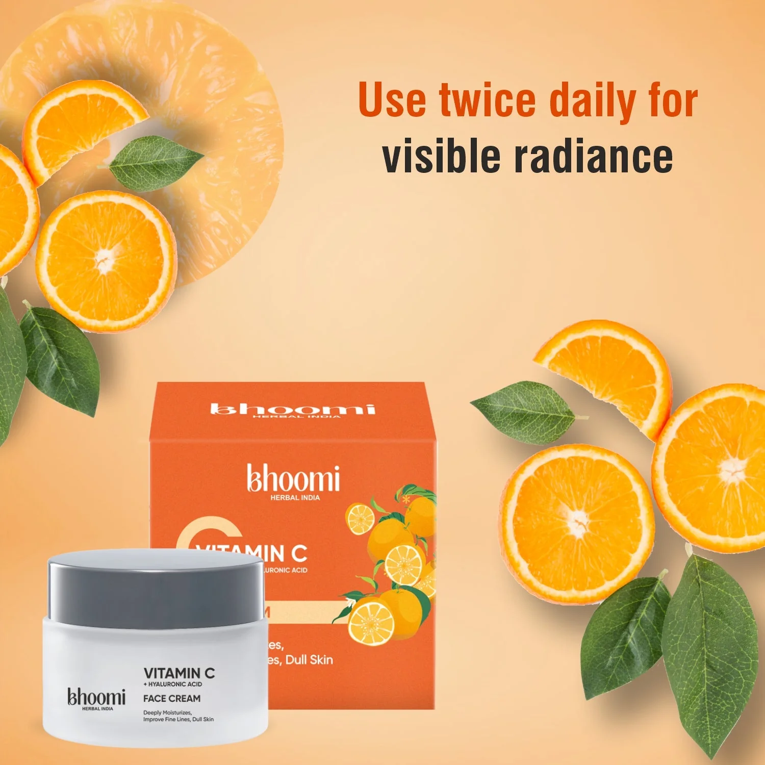 Bhoomi Herbal India Vitamin C + Hyaluronic Acid Face Cream (50gm) - Image 10