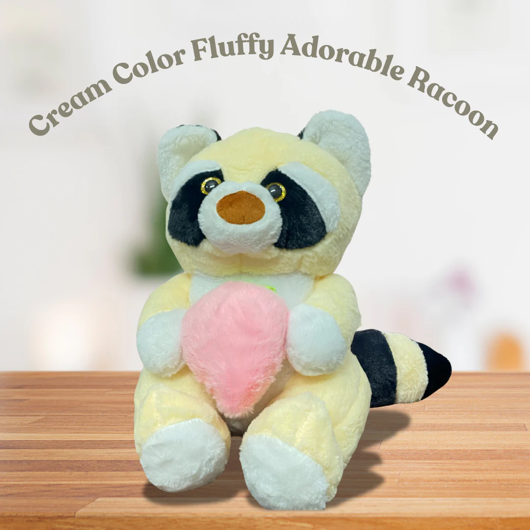 Big Cute and Cuddly Raccoon teddy bear soft toy - Image 8