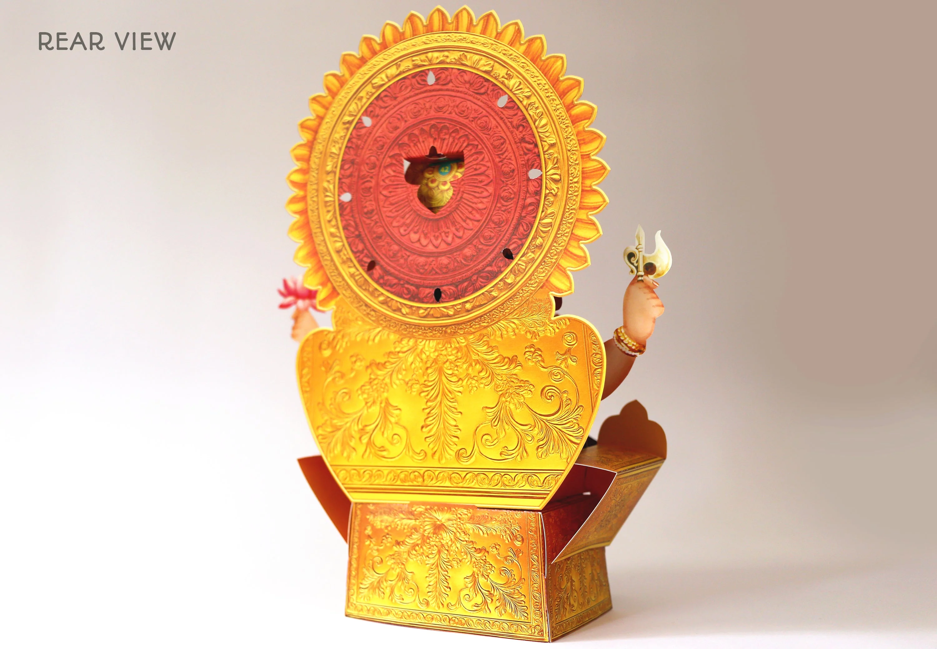 Big Ganesha Idol DIY Paper Craft Kit - Height 13 inches - Image 10
