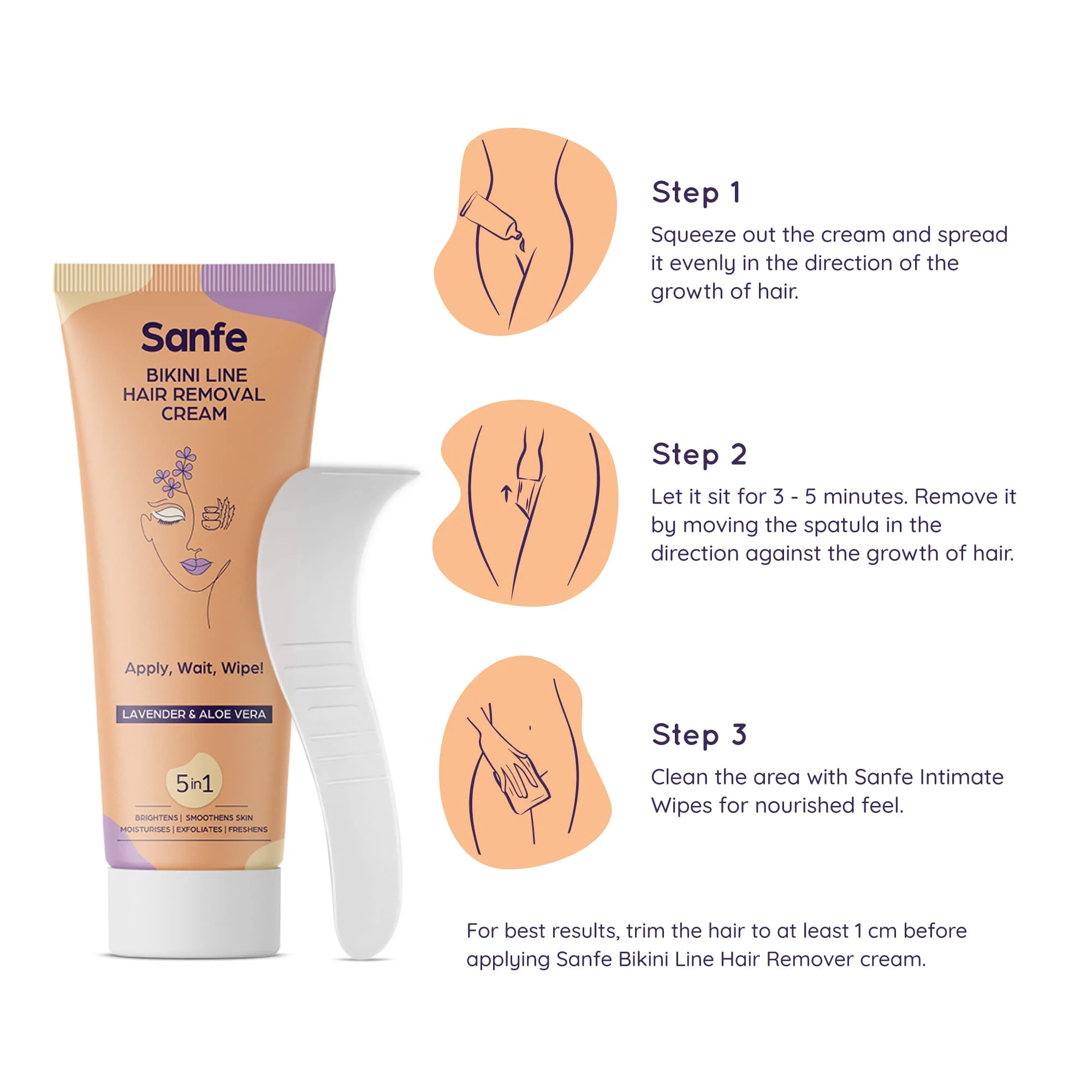 Bikini Line Hair Removal Cream - 100gm - Image 3