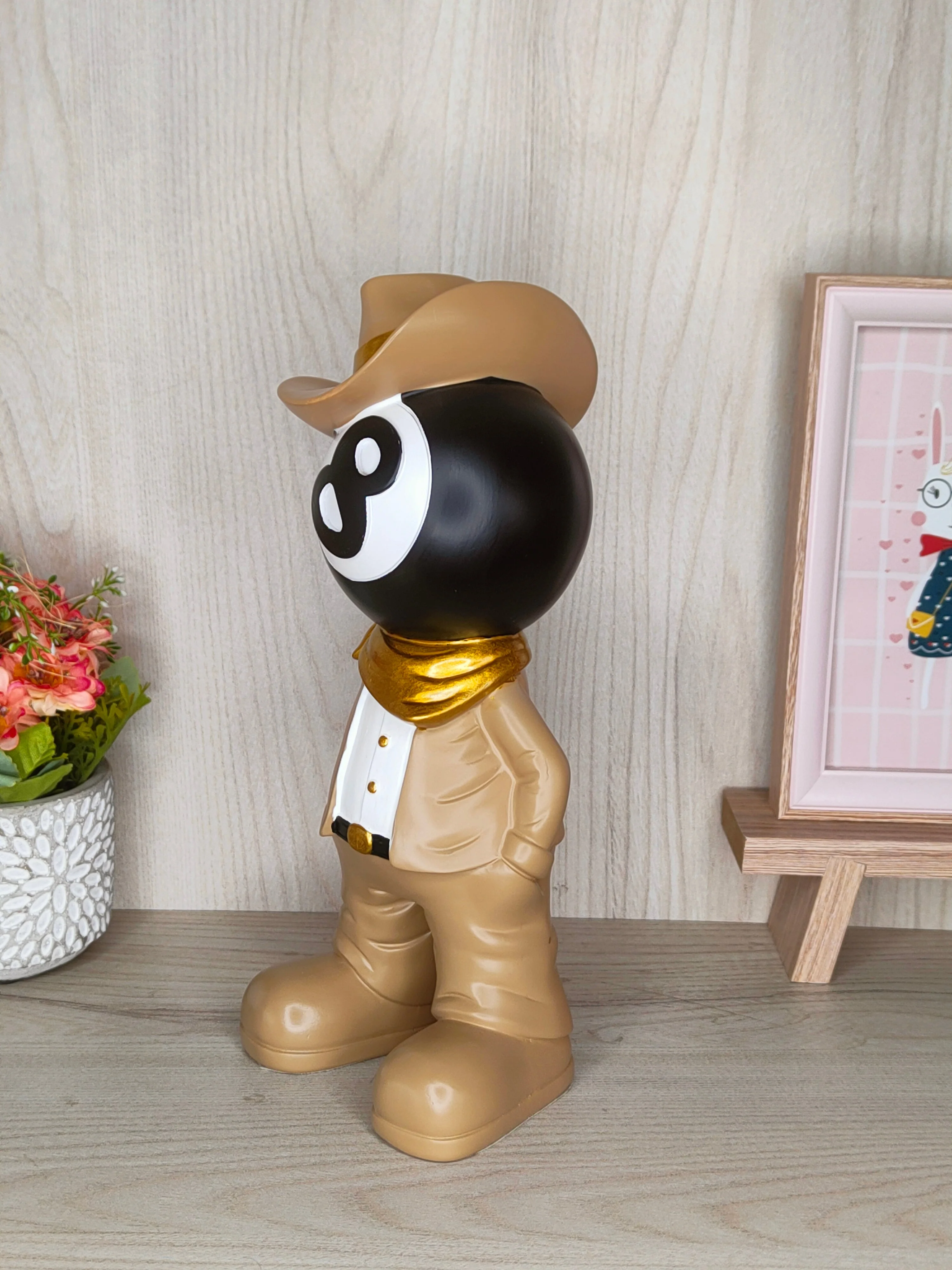 Billiard Fashion Boy Statue Decoration Ornament Number 8 - Image 3