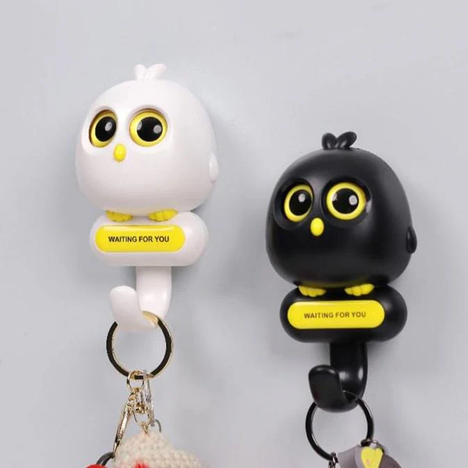 Birdy: Cute & Quirky Bird Wall Hook with Blinking Eyes, Easy Wall Installation & Strong Adhesive for Keychain, Bags etc. - Image 3
