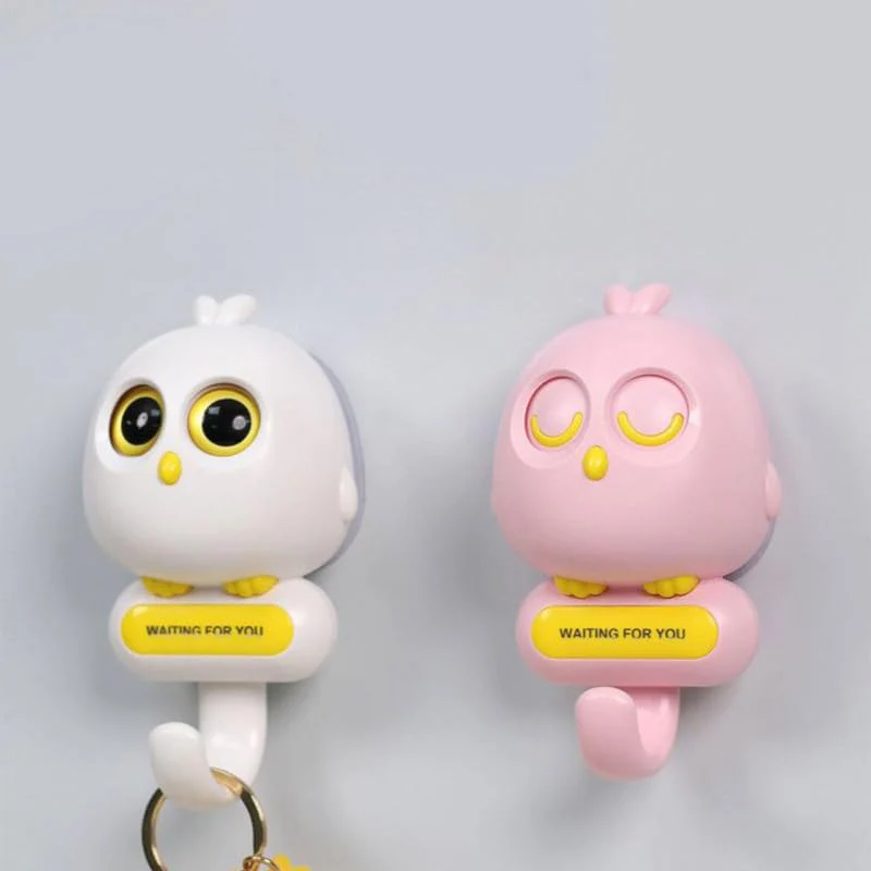Birdy: Cute & Quirky Bird Wall Hook with Blinking Eyes, Easy Wall Installation & Strong Adhesive for Keychain, Bags etc. - Image 4