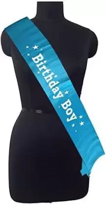 Birthday Boy Printed Sash (Blue) (Pack of 1) - Image 3