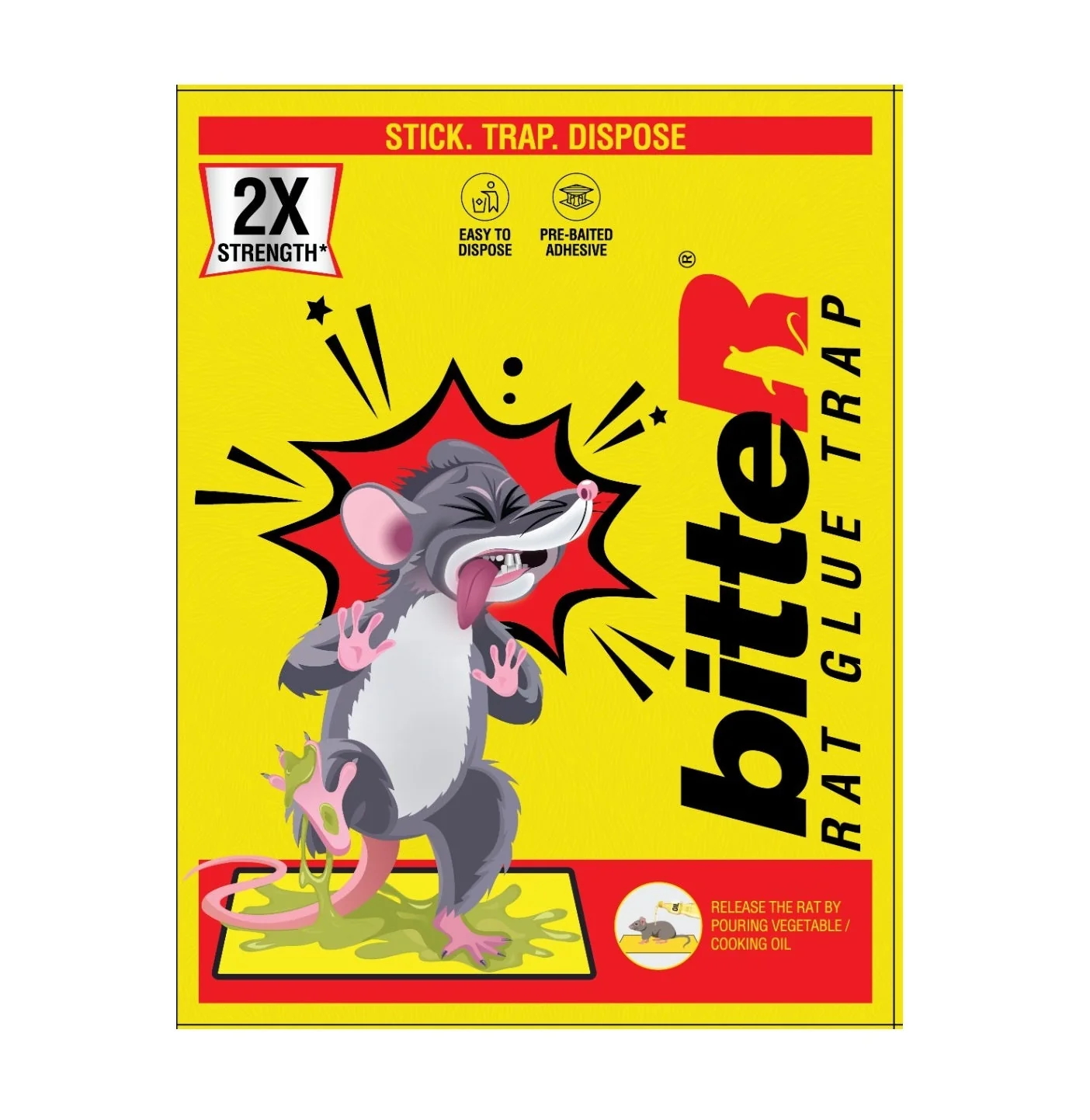 Bitter Sticky Glue Pad for Insects Large (Single)