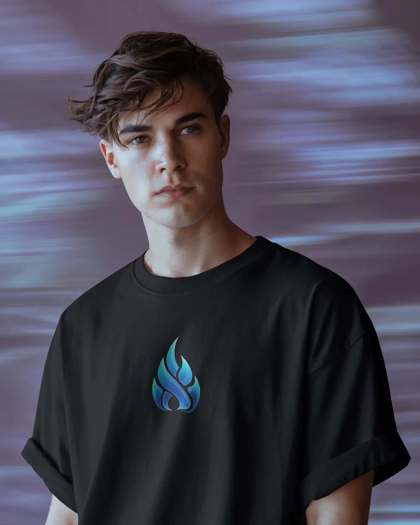 Black Ace Warmup Graphic printed Oversized Tshirt - Image 2