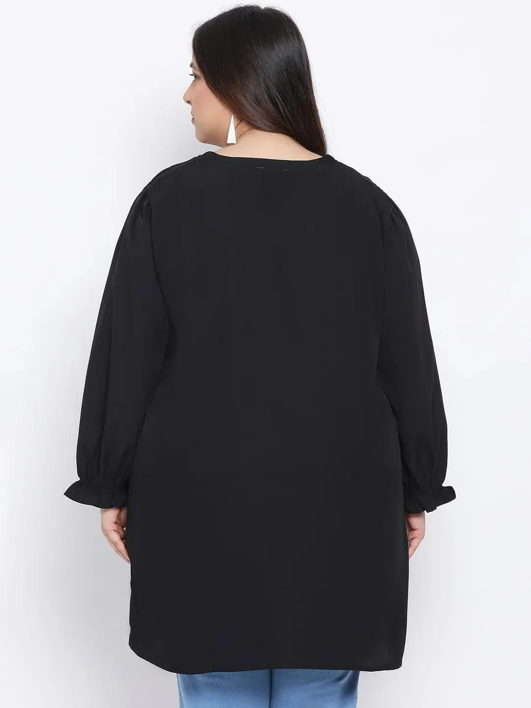 Black Amber Plus Size Women Tunic - Image 4