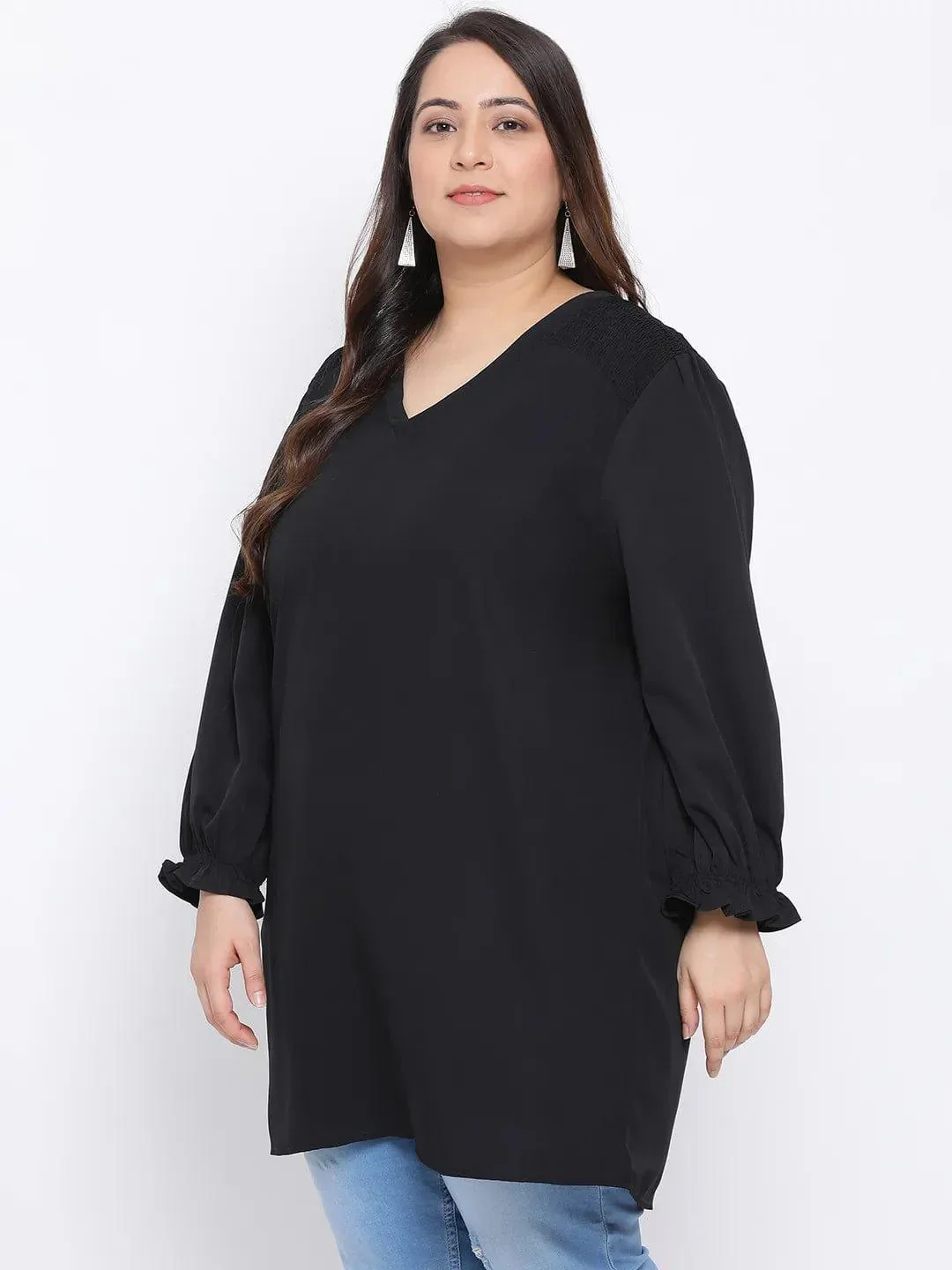 Black Amber Plus Size Women Tunic - Image 7