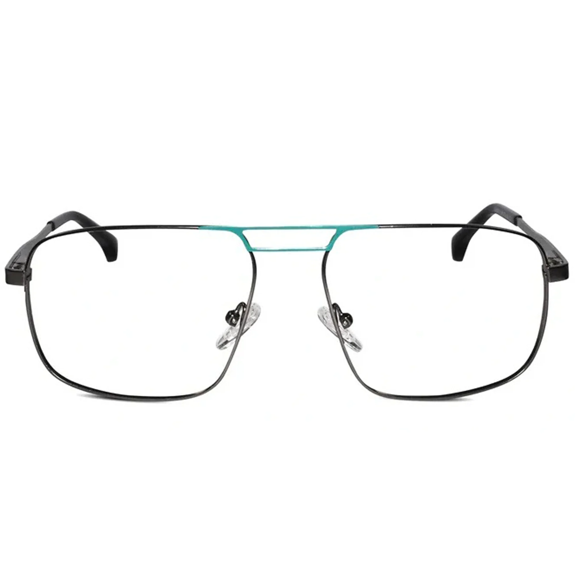 Black Aviator Eyeglasses & Computer Glasses For Men - Image 2
